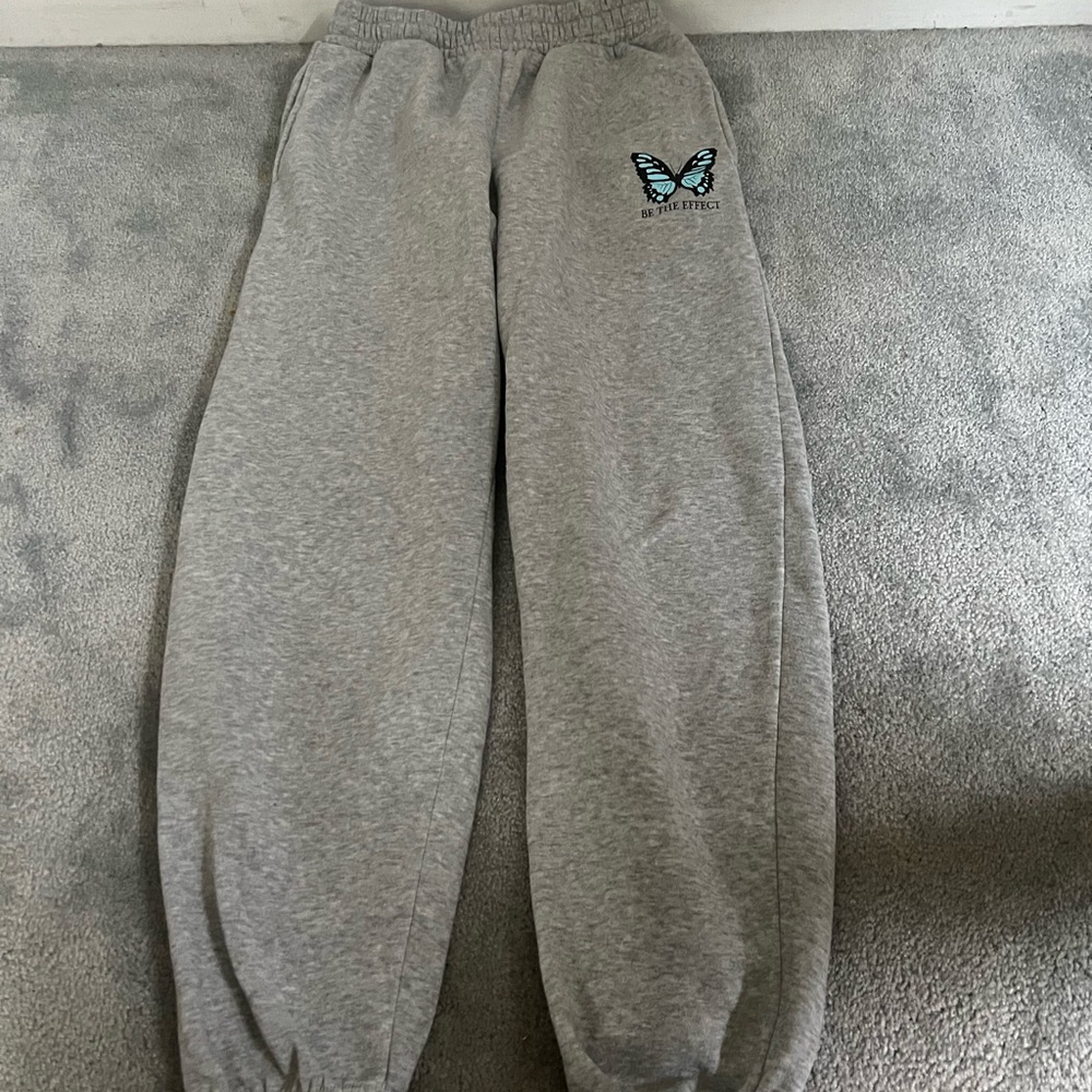 Gray Be The Effect Sweatpants